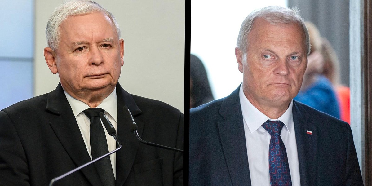 Jarosław Kaczyński i Lech Kołakowski