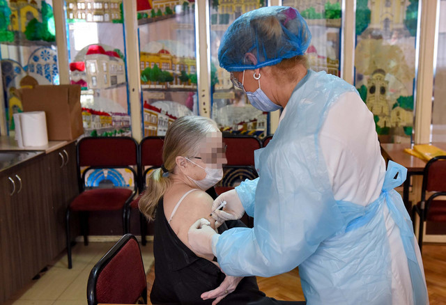 Kragujevac vaccination at the Gerontology Center