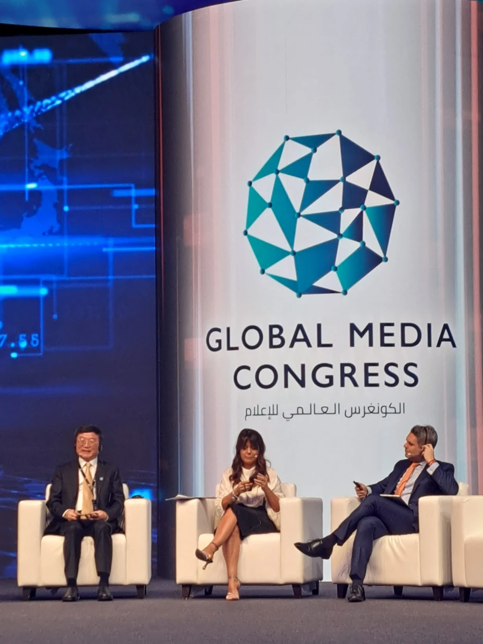 Savetnica za medije Predsednika Srbije Suzana Vasiljevic na Globalnom media forumu u Abu Dabiju