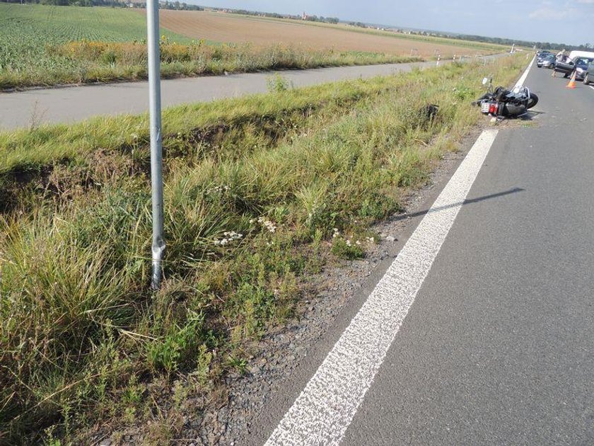 Śmiertelny wypadek motocyklisty