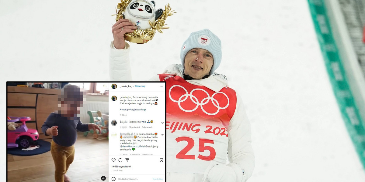 Dawid Kubacki przeżywa kolejne wspaniałe chwile w życiu. W niedzielę zdobył medal igrzysk Olimpijskich, a w poniedziałek fantastyczne wiadomości przekazała żona skoczka.