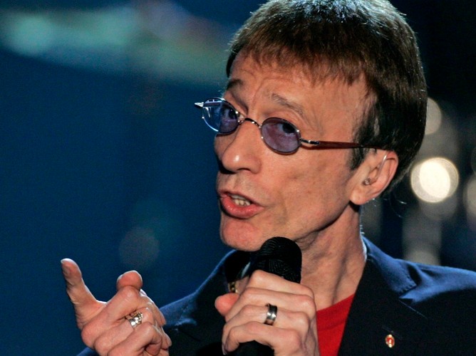 Robin Gibb podczas występu w niemieckiej telewizji ZDF – 17 maja 2008