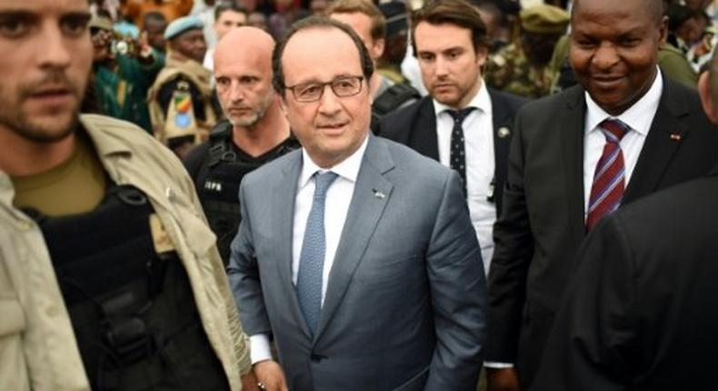 France to end military operations in C. Africa in October: Hollande