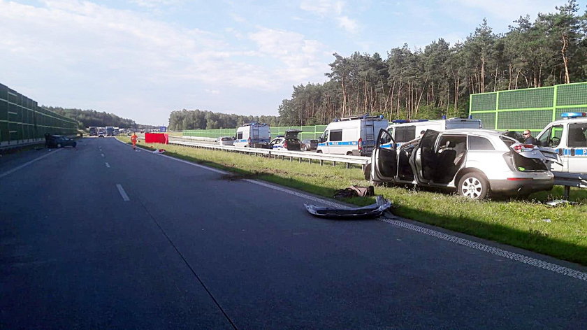 Wypadek na A1 pod Łodzią. Policja ma sprawcę