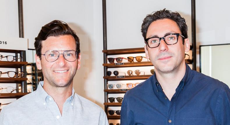 Warby Parker cofounders David Gilboa (right) and Neil Blumenthal (left)