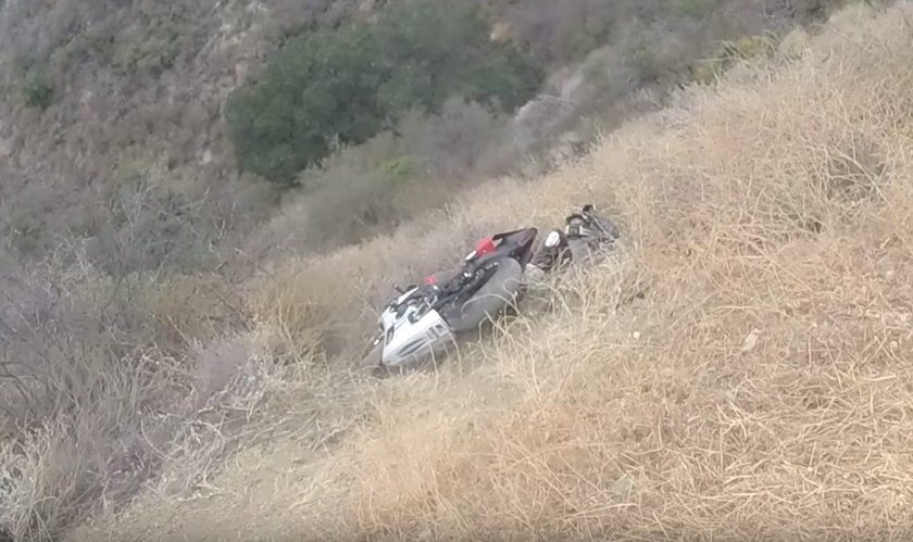 Mulholland Drive. Nagrał makabryczny wypadek motocyklowy przyjaciela