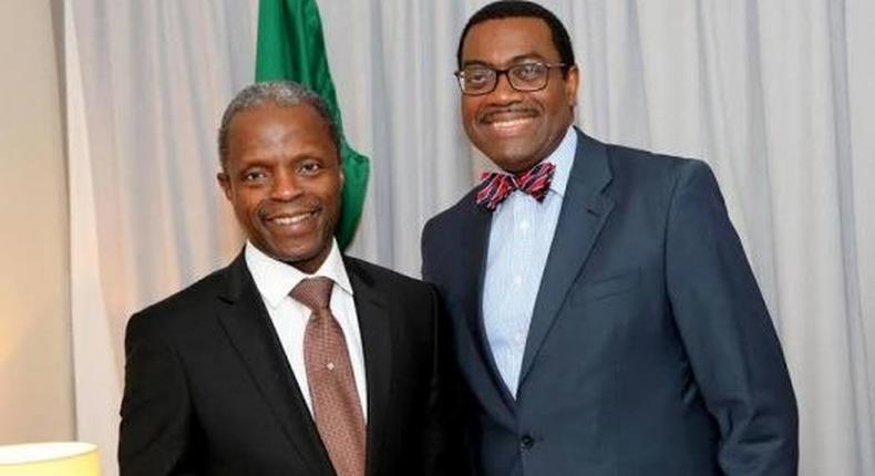 Vice President, Yemi Osinbajo attends inauguration of former Agriculture Minister, Akinwunmi Adesina as the 8th President of the African Development Bank (AfDB)