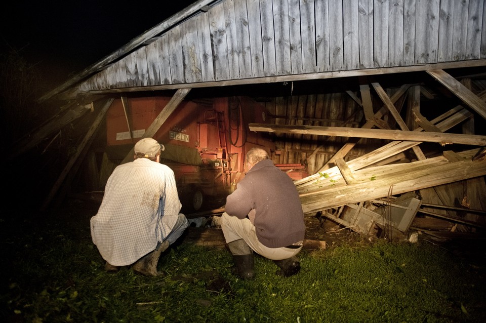 LUBELSKIE ZNISZCZENIA PO PRZEJŚCIU TRĄBY POWIETRZNEJ