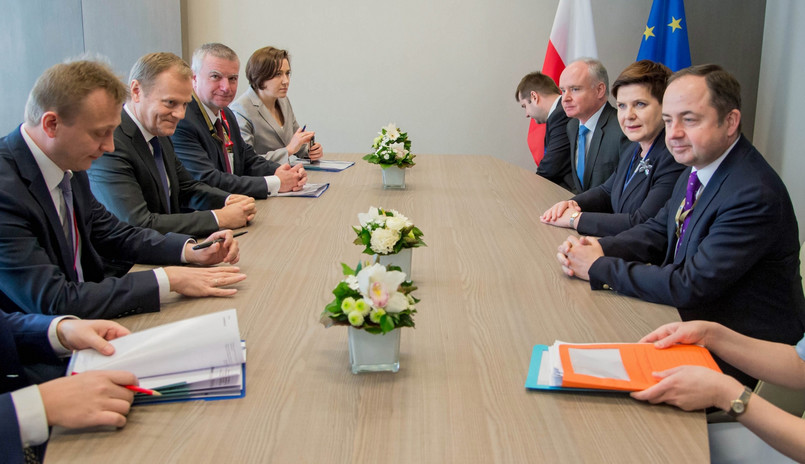 Spotkanie Beaty Szydło z Donaldem Tuskiem