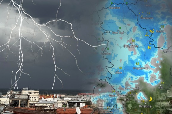 (FOTO, VIDEO) POGLEDAJTE ŠTA SE SRUČILO NA OVAJ DEO SRBIJE! Padale ogromne lopte grada, oluja izlomila drveće: Jako nevreme iznenadilo sve