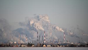 An undated photo of Gazprom Neft's oil refinery in Omsk, Russia.Reuters