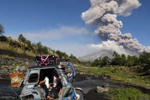 Eruption of the Mayon Volcano in Albay province