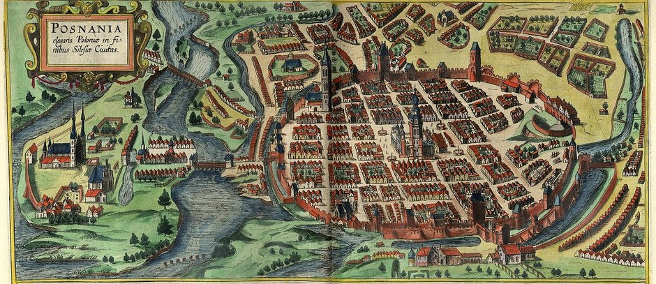 Poznań w Civitates orbis terrarum, 1617 rok