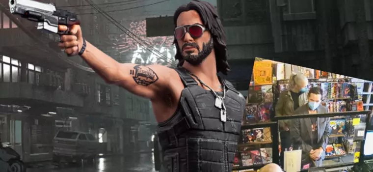 Keanu Reeves "przyłapany" na kupowaniu figurki Johnny'ego Silverhanda z Cyberpunk 2077