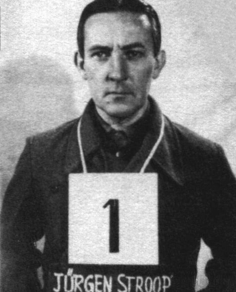 Jürgen Stroop w amerykańskim areszcie wojskowym w 1945 r.