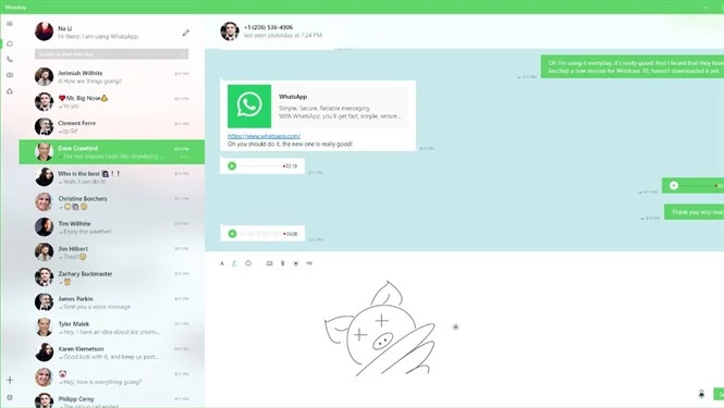 WhatsApp w postaci uniwersalnej aplikacji UWP