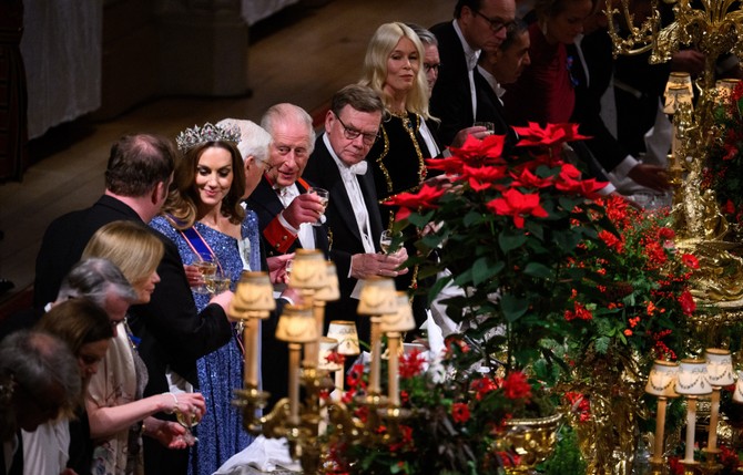 Klaudija Šifer na banketu u Vindzoru