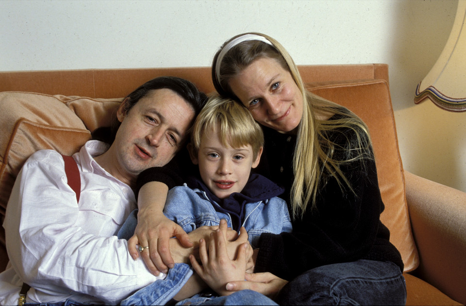 Macaulay Culkin z rodzicami - Christopherem i Patricią (1990 r.)