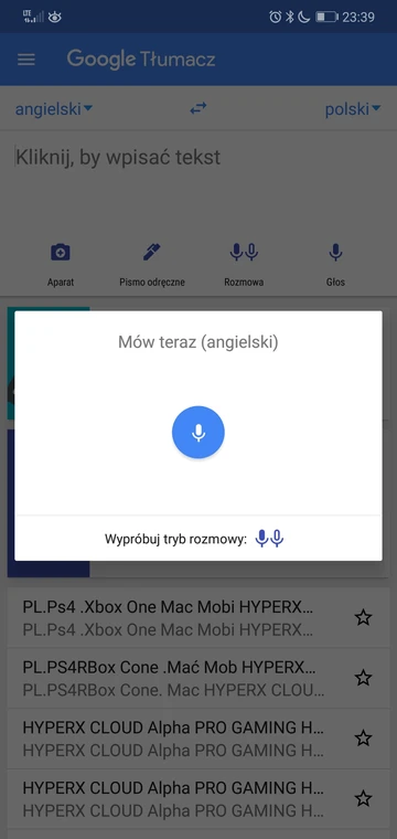 Tłumacz optyczny android