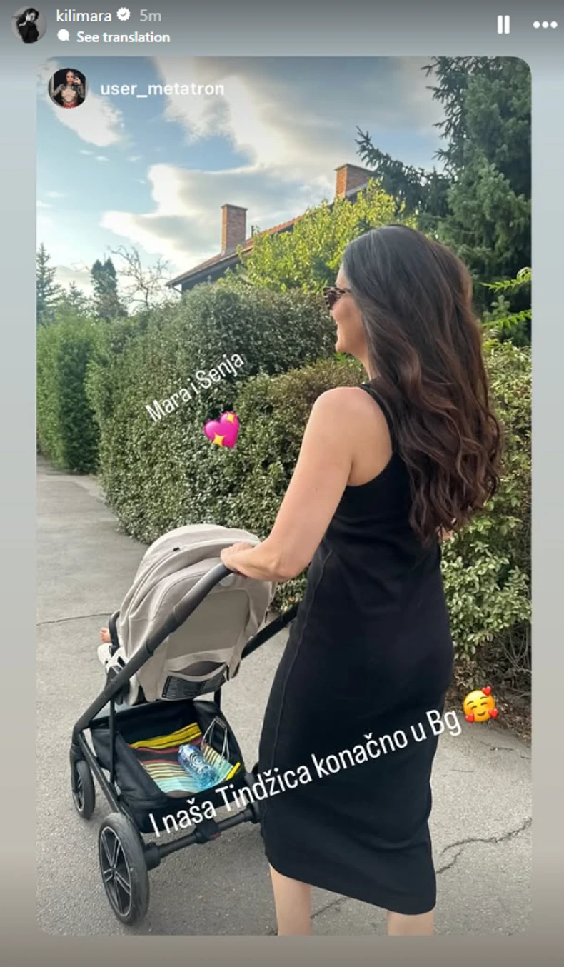 Marija Kilibarda sa ćerkom