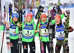 MŚ w biathlonie: Siódme miejsce Polek w sztafecie. Niemki nie miały sobie równych
