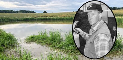 Pana Bronka znaleziono w stawie. Morderca zawiązał mu na szyi linkę i wlókł za samochodem