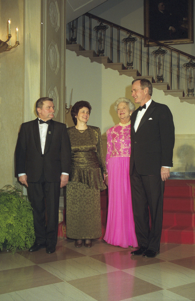 Spotkania polskich i amerykańskich prezydentów: Lech Wałęsa i George H. Bush