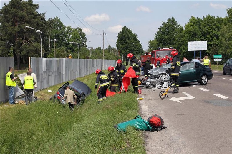 Wypadek na krajowej 7 - Glinojeck