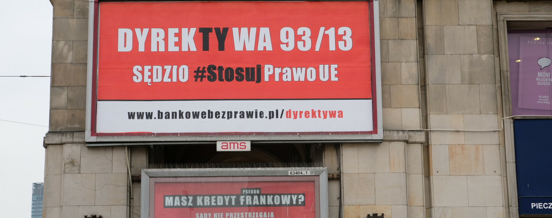 Akcja billboardowa zorganizowana przez stowarzyszenie Stop Bankowemu Bezprawiu