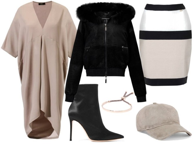 Czapki z daszkiem hitem zimy 2017. STYLIZACJA: Kurtka, tunika – Boca/boca.pl, spódnica CristinaEffe/cristinaeffe.com, bransoletka, czapka, buty – TK Maxx