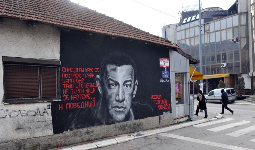 Mural je naslikan samo za jedno veče
