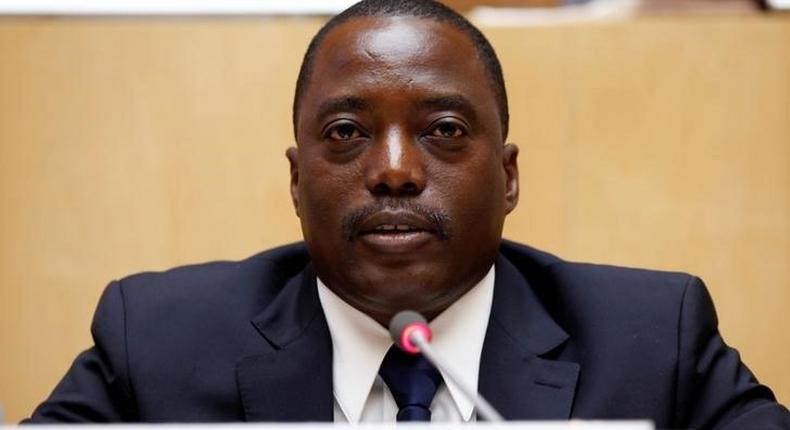 Democratic Republic Congo's President Joseph Kabila attends the signing ceremony of the Peace, Security and Cooperation Framework for the Democratic Republic of Congo and the Great Lakes, at the African Union Headquarters in Ethiopia's capital Addis Ababa, February 24, 2013. 