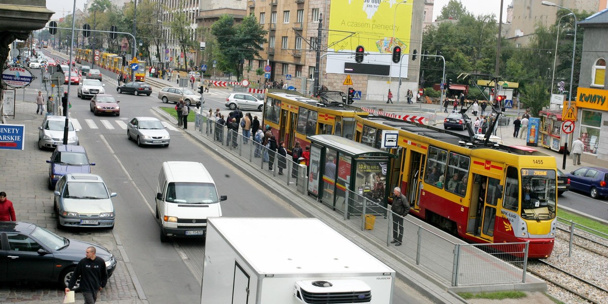 Kościuszki w Łodzi zamknięta dla tramwajów. Objazdy dla kierowców. Przedłużają przystanki MPK