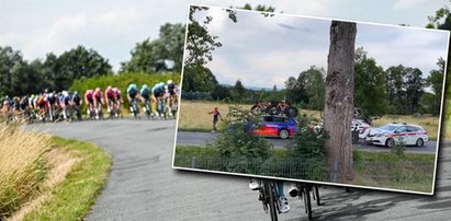 Ogromna wpadka na Tour de Pologne. Tego nie pokazali w telewizji. Nagranie krąży po sieci