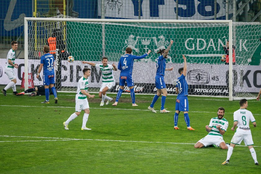 Pilka nozna. Ekstraklasa. Lechia Gdansk - Lech Poznan. 06.04.2019