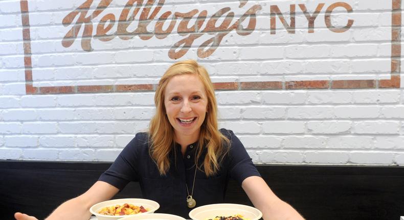 Christina Tosi at Kellogg's Cafe in Times Square.