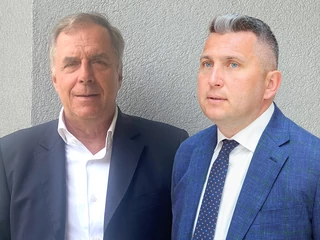 Od lewej: Charles-Henri Dumon, CEO i założyciel Morgan Philips Group oraz Radosław Piesiewicz, prezes Polskiego Komitetu Olimpijskiego.