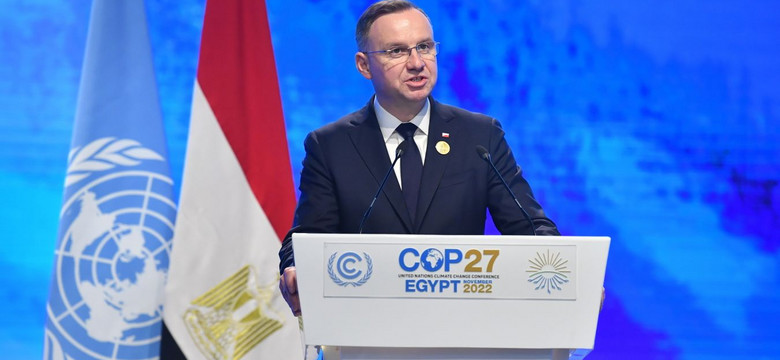 Duda na szczycie COP27: Nie bądźmy klimatycznymi hipokrytami