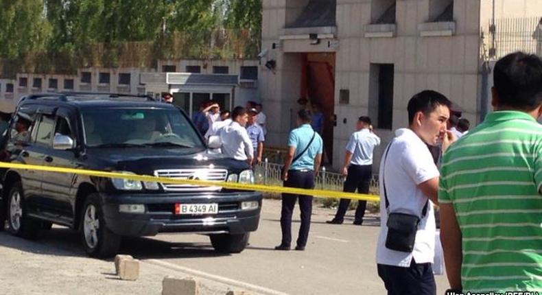 Car explodes at Chinese embassy in Kyrgyzstan in suspected suicide bombing