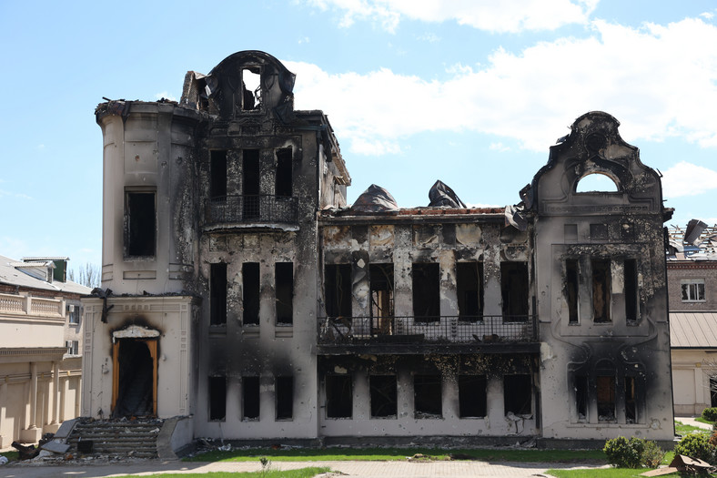 Ruiny w Mariupolu