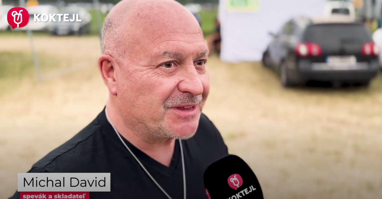 Michal David počas rozhovoru pre Koktejl.
