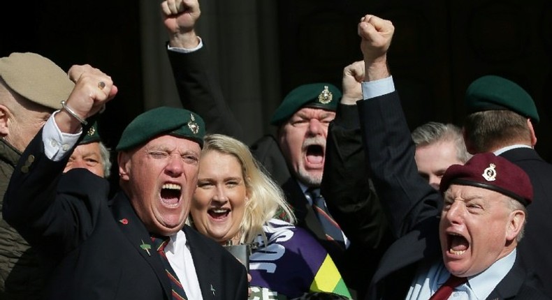 Veterans were among those cheering the decision