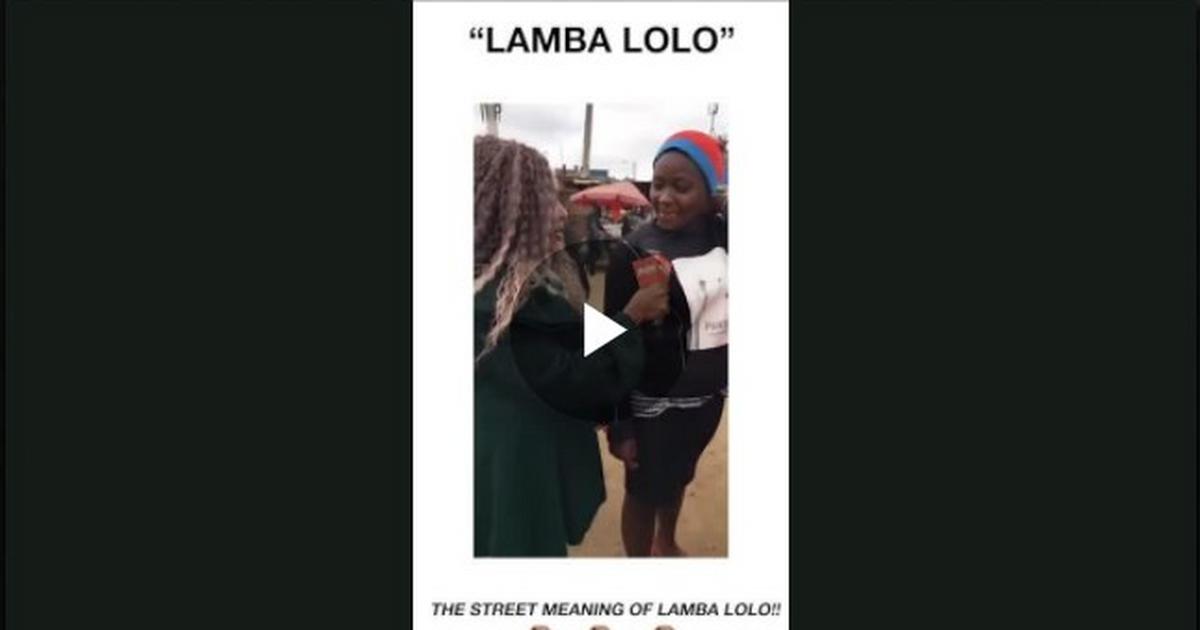 the street meaning of lamba lolo