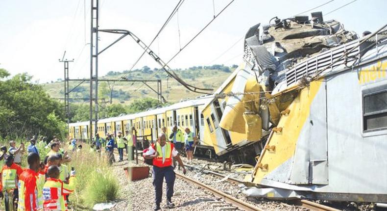 Train collision in South Africa