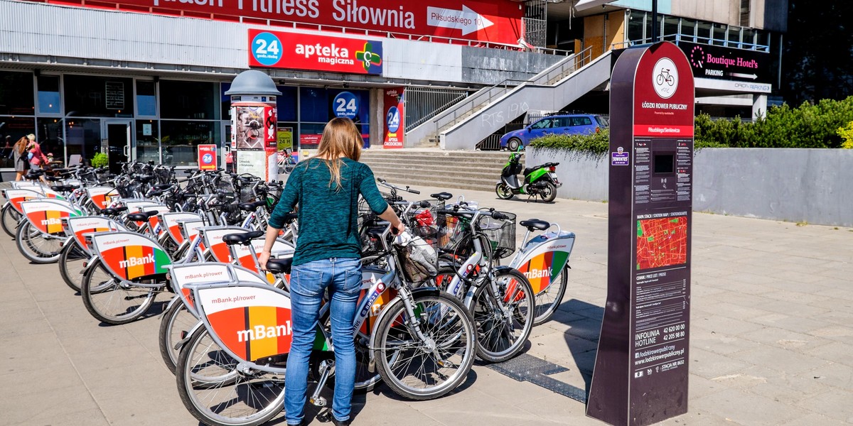 Łódź. Wnioski na rower miejski do budżetu obywatelskiego na osiedlach Radogoszcz, Chojny, Widzew, Nowosolna