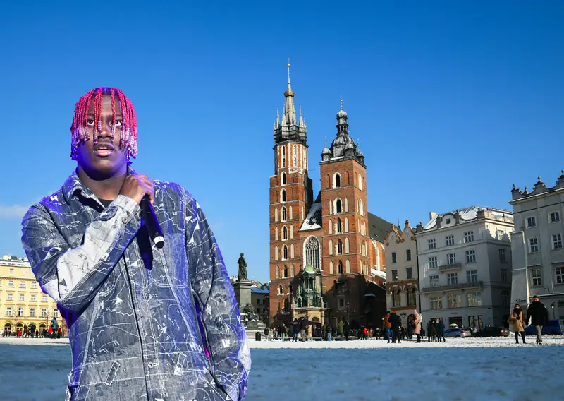 Lil Yachty w na krakowskim rynku