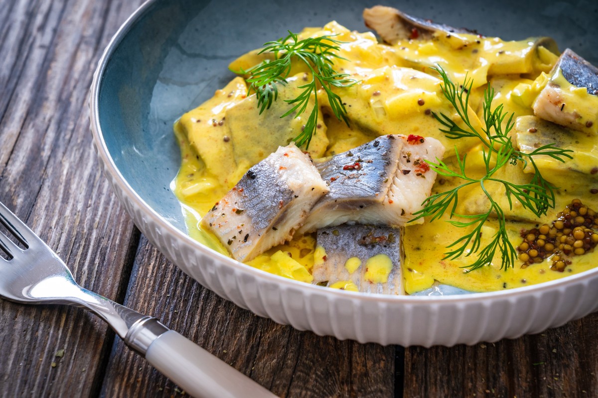 Śledzie w musztardzie