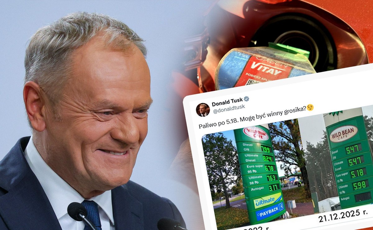 Premier Donald Tusk porównał ceny paliw