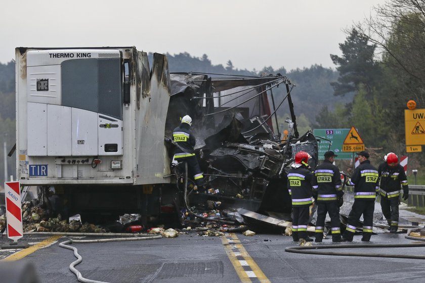 Groźny wypadek na  S3 pod Zieloną Górą