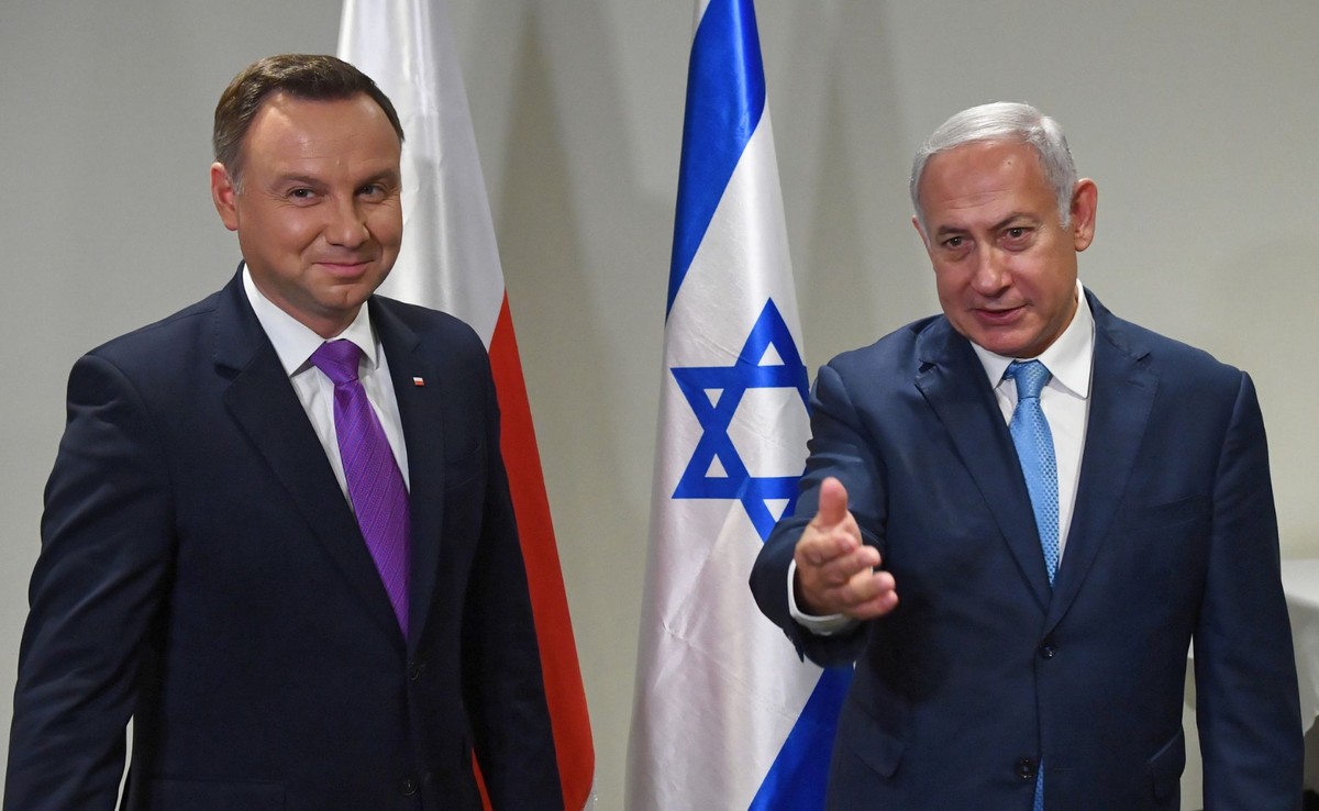 prezydent Andrzej Duda i premier Benjamin Netanjahu